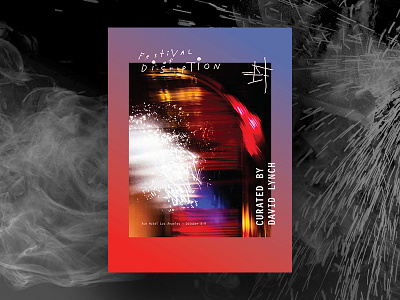 Festival of Disruption Commemorative Print art david lynch gradient photography poster print sparks twin peaks