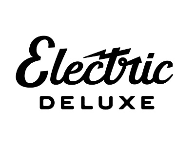 lectric logo custom custom type deluxe design electric letters logo script typography