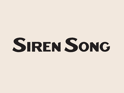 siren song branding custom lettering logo typography