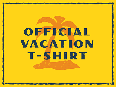 its official branding custom design illustration island lettering script tiki typography vacation