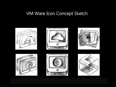 VMWare Concept Icon Sketch app cloud gateway icon internet service sketch ui