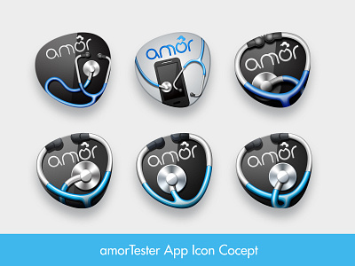 amorTester Icon concept app design icon test ui