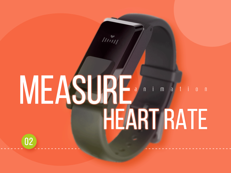 Measure heart rate design health heartrate measurement ui watch