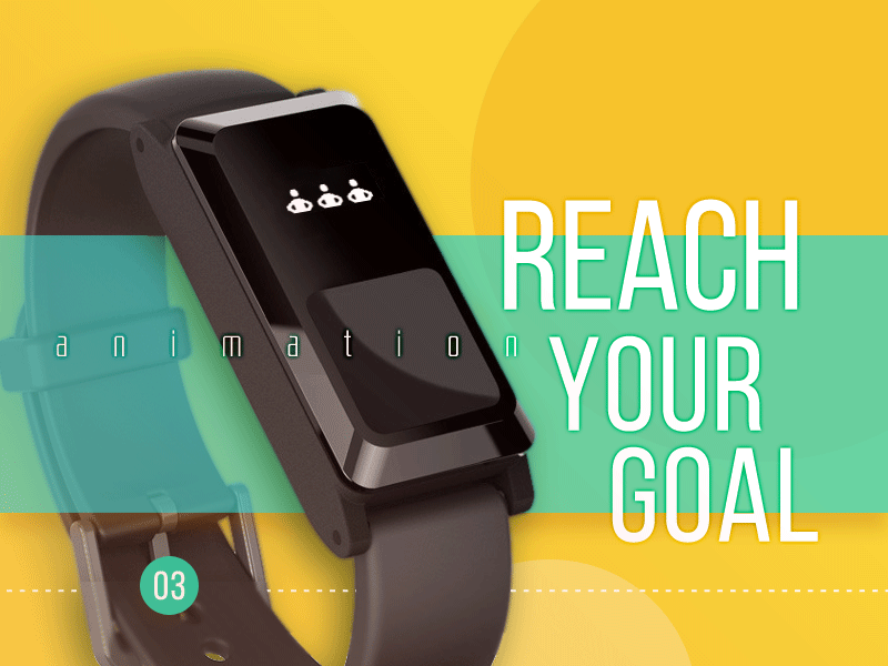 Reach your goal activity animation design gif goals notification steps ui