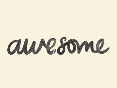 Awesome awesome hand lettering type typography writing