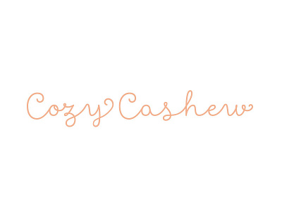 Cozy Cashew blog cashew cozy food logo vegan