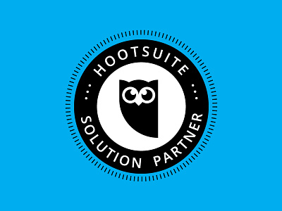 Hootsuite Solution Partner Badge badge flat hootsuite icon owl partner rebrand simple solution