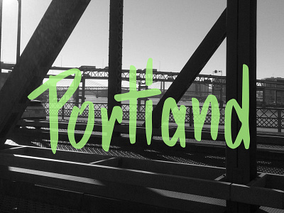 Portland bridge handlettering keep it weird pdx portland