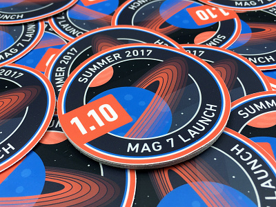 1.10 Release Stickers mesosphere planet rings space stars sticker