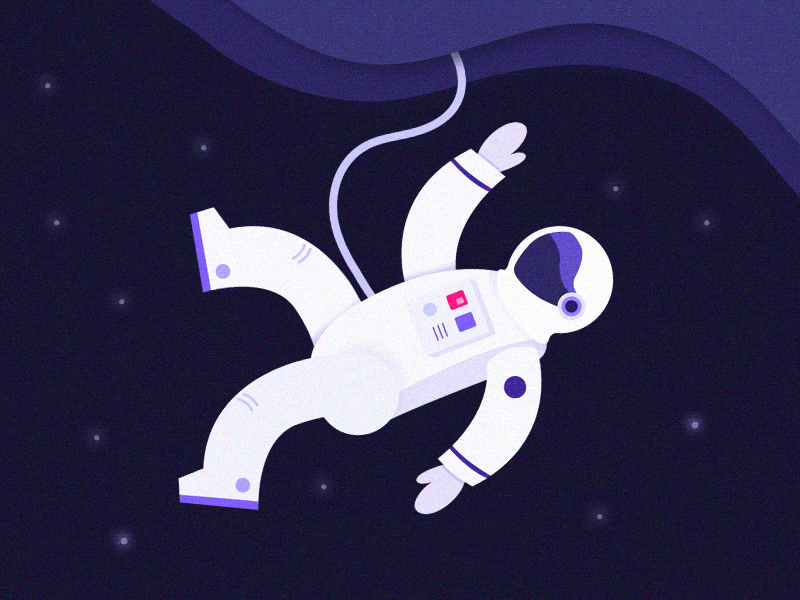 Astronaut In-Progress Process astronaut illustration planets process sketch space stars