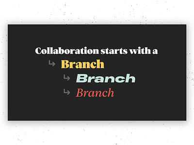 Collaboration starts with a branch abstract animation branch collaboration design git master merge product promo video