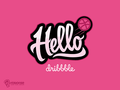 Hello Drible design hello dribbble icon illustration lettering logo type typography vector