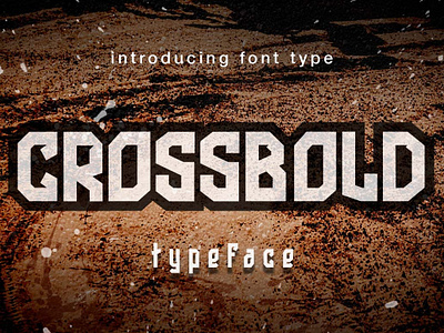 Crossbold font Display for sale