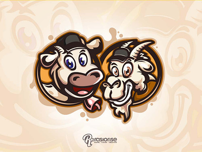 Friendsheep cartoon cartoon art cartoon character cartoon design cartoon logo cow design illustration logo mascot logo sheep vector