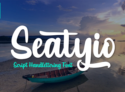 Seatyio business food header lettering san serif script stylish trendy type typeface unique