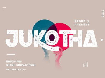 Jukotha design header illustration lettering logo san serif script stylish trendy typeface