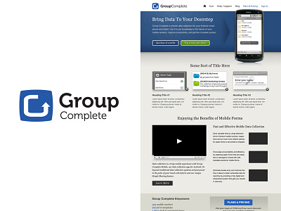 Group Complete Logo Site blue identity logo mobile website