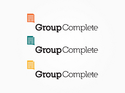 Group Complete Logo #2 flat identity logo