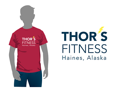 Thor's Fitness alaska fitness gym identity logo thor