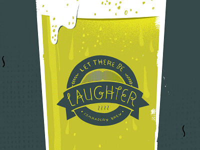 Let There Be Laughter glass hand lettering illustration lettering typography