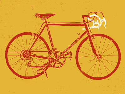 Cafe Thomaselli take 2 bicycle café thomaselli grunge illustration texture