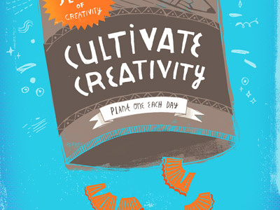 Cultivate Creativity debut drawing hand illustration lettering typography