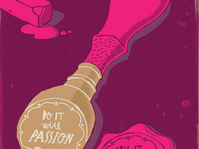 Do It With Passion illustration typography