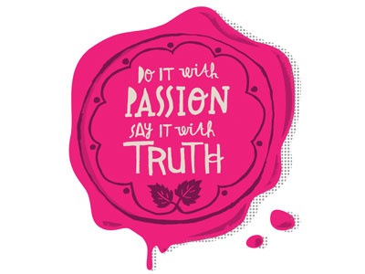 Do it with Passion Badge hand typography illustration typography