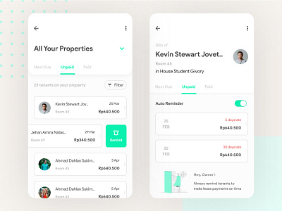 🧾Manage Tenant Bills - Apps Concept