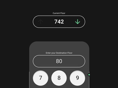 UI Elevator Navigation for 1000 Floor design elevator ui ui ux ui ux design ui design ux vector