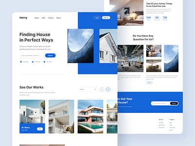 Homy - Home Agency Landing Page