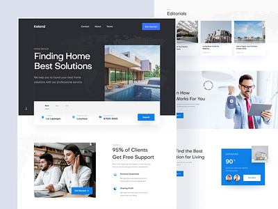 Kelond - Home Service Solution Landing Page