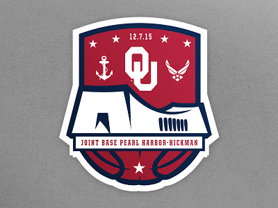 OU Men's Basketball Peral Harbor Game Logo basketball design game harbor logo mens oklahoma ou peral sooners sports