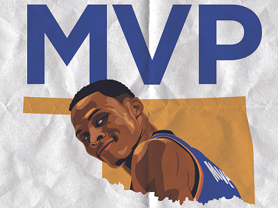 Triple Double Russ basketball cole cole smith design illustration okc oklahoma city russ sports thunder triple double westbrook