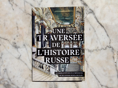 Une traversée de l'histoire russe graphic design leaflet