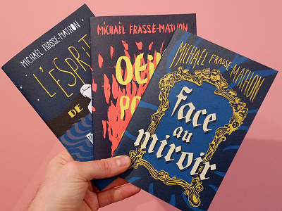 3 novels by Michaël Frasse Mathon book covers