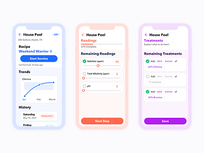 pooldash — app design