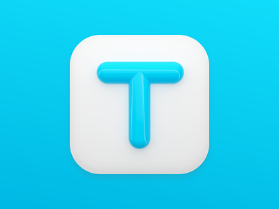 Tally - Big Sur Icon 3d app blender blender3d brand branding design identity lettering logo type typography
