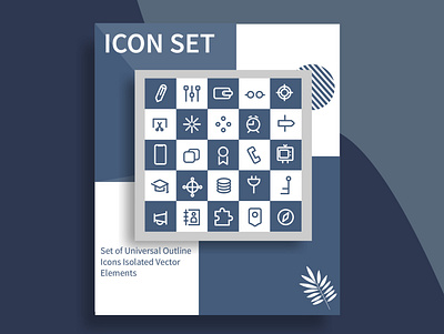 Outline Icons animation app application blue branding designer icon icon set iconography illustration illustrator logo logodesign typography user interface design userinterface vector