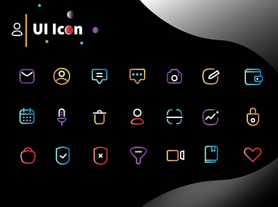 User Interface branding cartoon colorful design icony illustration ui