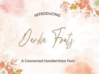 Darka Fonts branding written