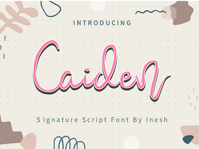 Caiden Font graphic design text written