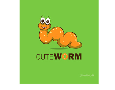 WORM abstract animal animation artist branding design design art gree icon illustration illustrator logo vector worm