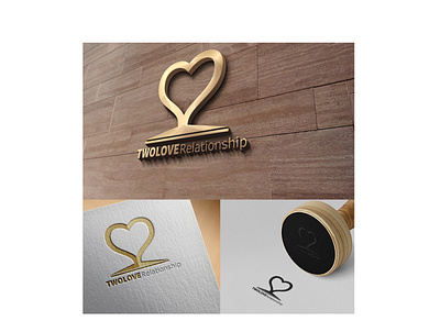 Twolove animation branding design follow gold graphicdesign icon illustration illustrator like logo love lovely lover premium relationship vector