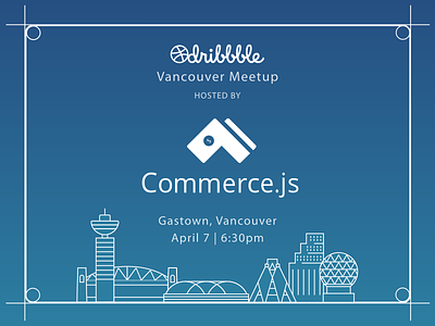 Commerce.js Dribbble Meetup Shot