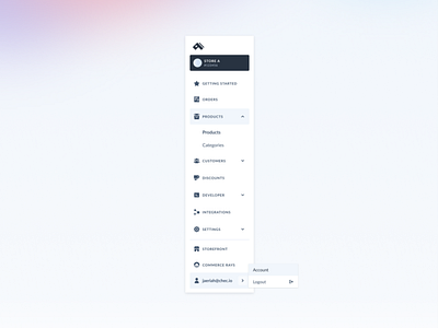 Dashboard navigation navigation ui ui design