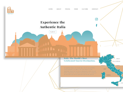 Tourism Website - Central Italy ui design ui development