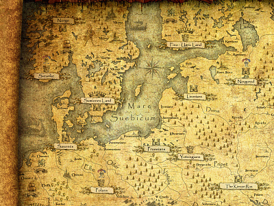 Europe 10-12 th century vintage map map vintage