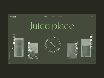 Juice Brand Website Design after effects animation design ecommerce website figma photoshop popular premiere pro ui ux website