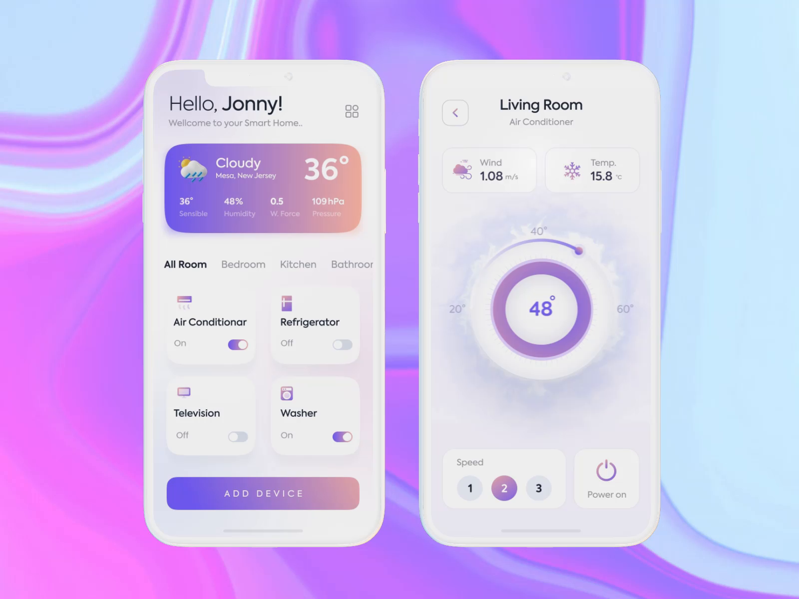 Web app - Smart House by Outcrowd on Dribbble